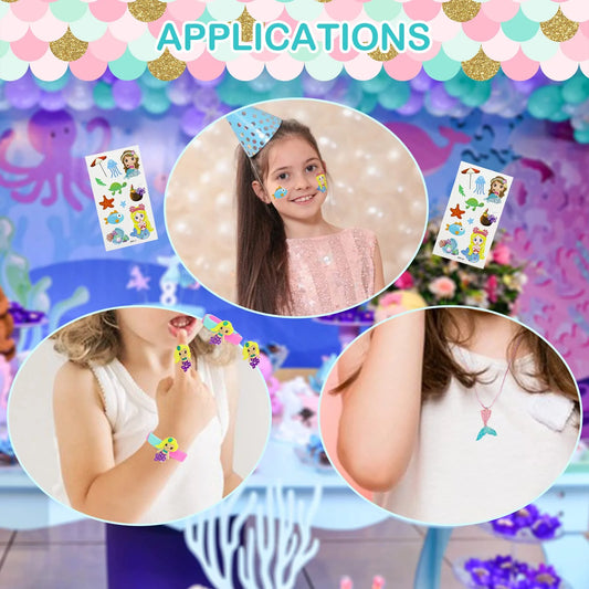 Mermaid Magic Party Pack – 40-Piece Favors Kit for Girls' Birthdays (for 6 Guests)
