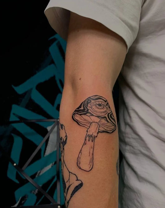 Phantom Mushroom Semi-Permanent Tattoo