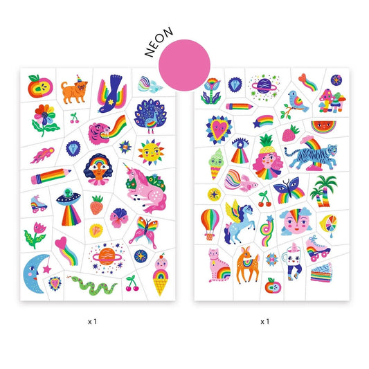Rainbow Tattoo Pack – Bright & Playful Temporary Tattoos for Kids