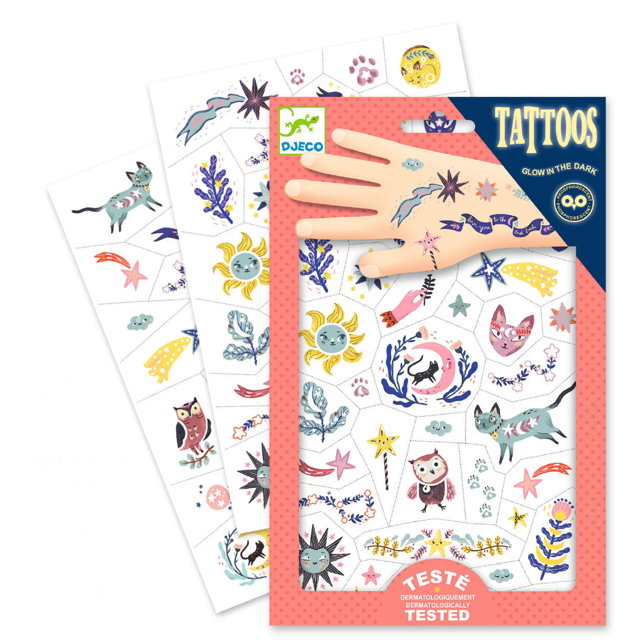 Sweet Dreams Tattoo Pack – Glow in the Dark Fun for Kids