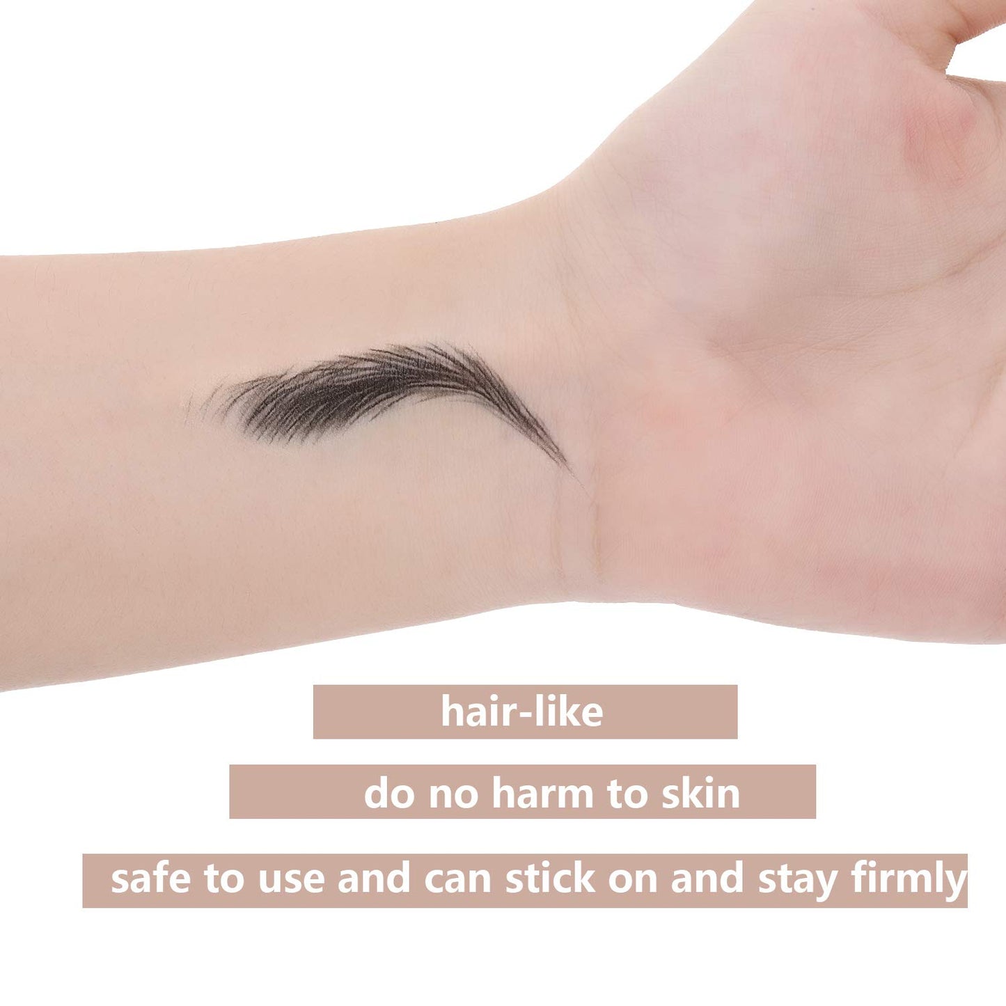 Waterproof 4D Eyebrow Tattoo Stickers – 12 Sheets, 108 Pairs of Hair-Like Temporary Eyebrows (Classic Style)