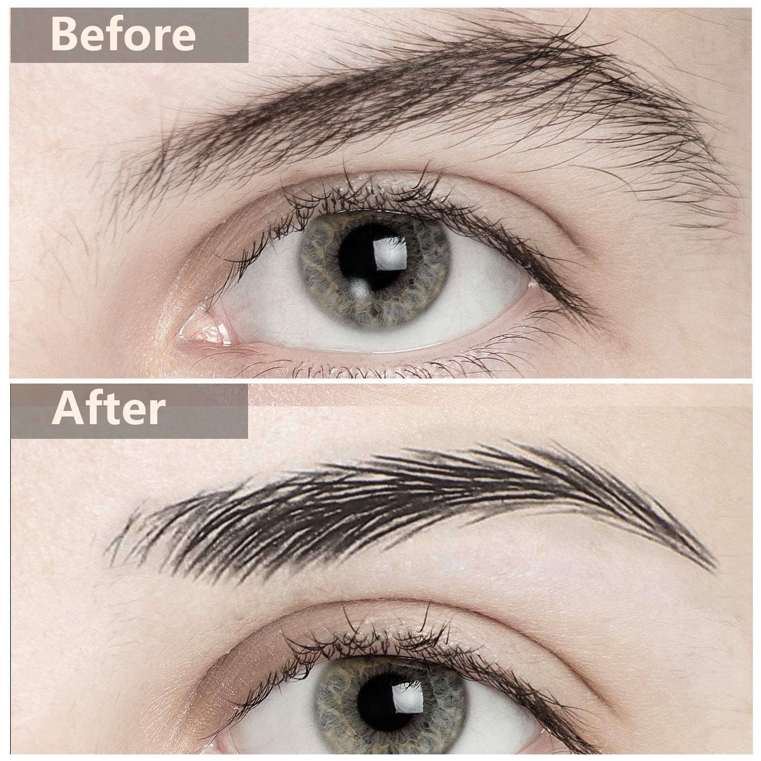 Waterproof 4D Eyebrow Tattoo Stickers – 12 Sheets, 108 Pairs of Hair-Like Temporary Eyebrows (Classic Style)
