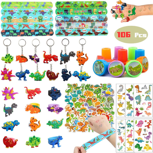 Dino Discovery Party Pack – 106-Piece Dinosaur Favors for Kids