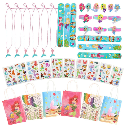Mermaid Magic Party Pack – 40-Piece Favors Kit for Girls' Birthdays (for 6 Guests)