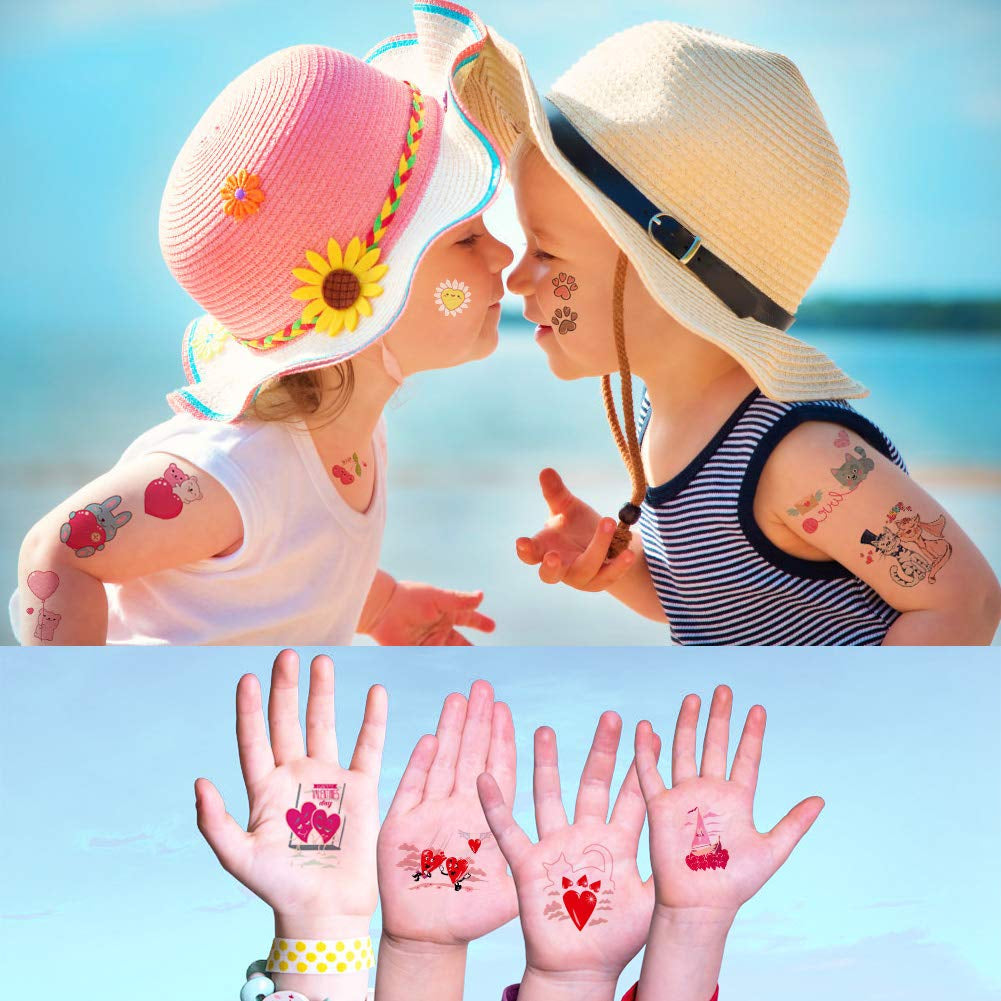 Love Ink Tattoo Pack – 100+ Valentine’s Day Temporary Tattoos for Kids