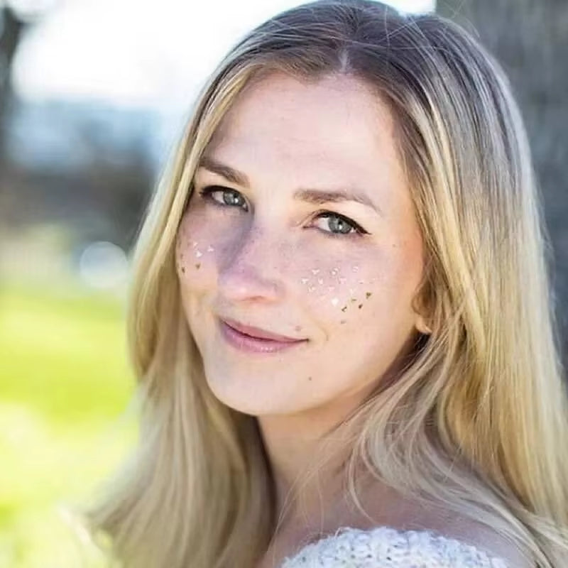 Golden Freckles Face Stickers – Glitter Face Tattoos for Festivals, Bachelorette & Party Makeup | Bright Freckle Face Jewels & Gems Decoration