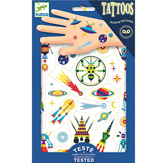 Space Tattoo Pack – Cosmic Temporary Tattoos for Kids