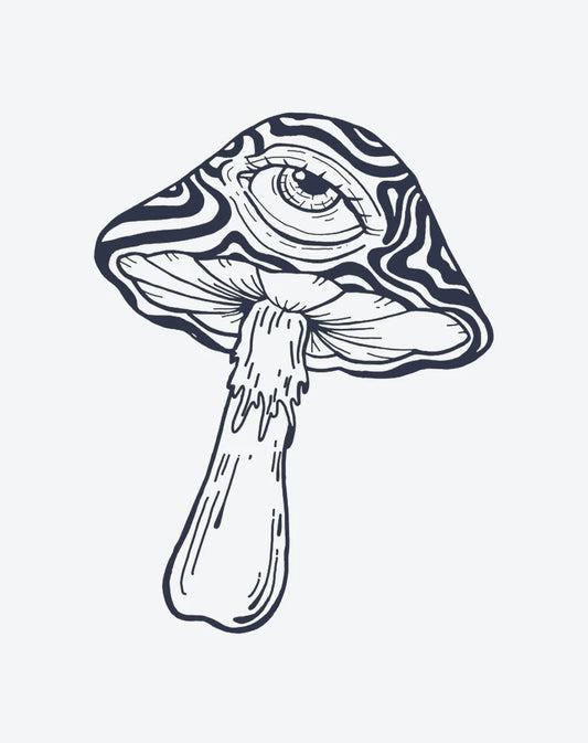 Phantom Mushroom Semi-Permanent Tattoo