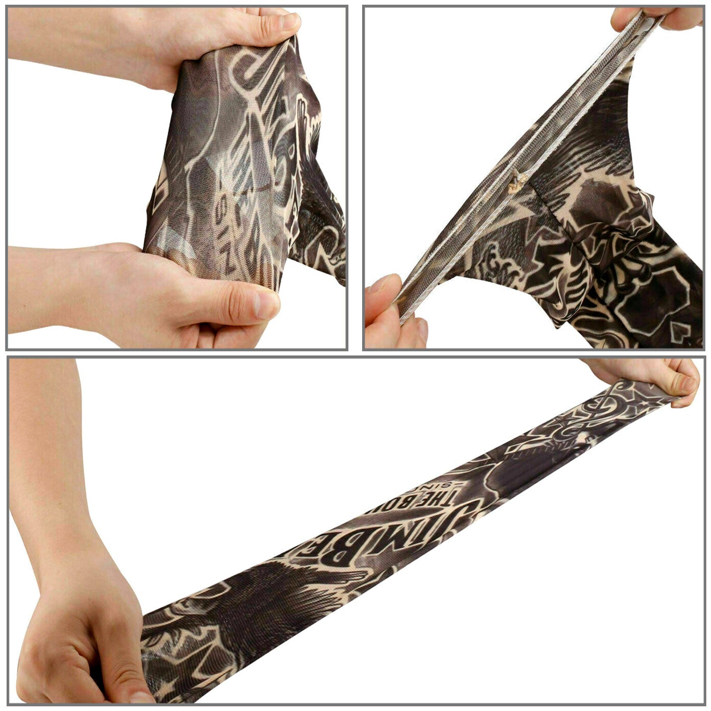 5 Pairs Tattoo Arm Sleeves – UV Protection Cooling Covers for Outdoor Activities