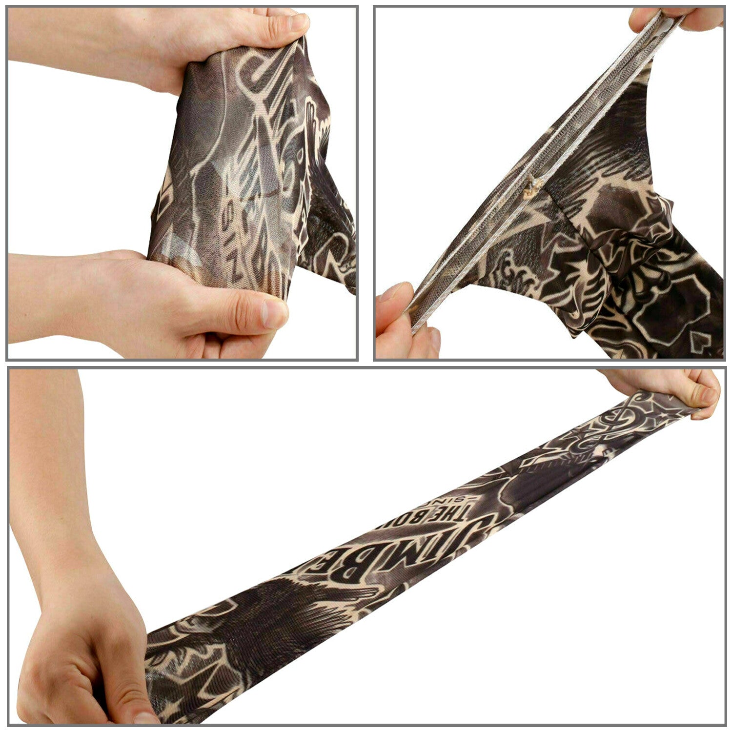 5 Pairs Tattoo Arm Sleeves – UV Protection Cooling Covers for Outdoor Activities