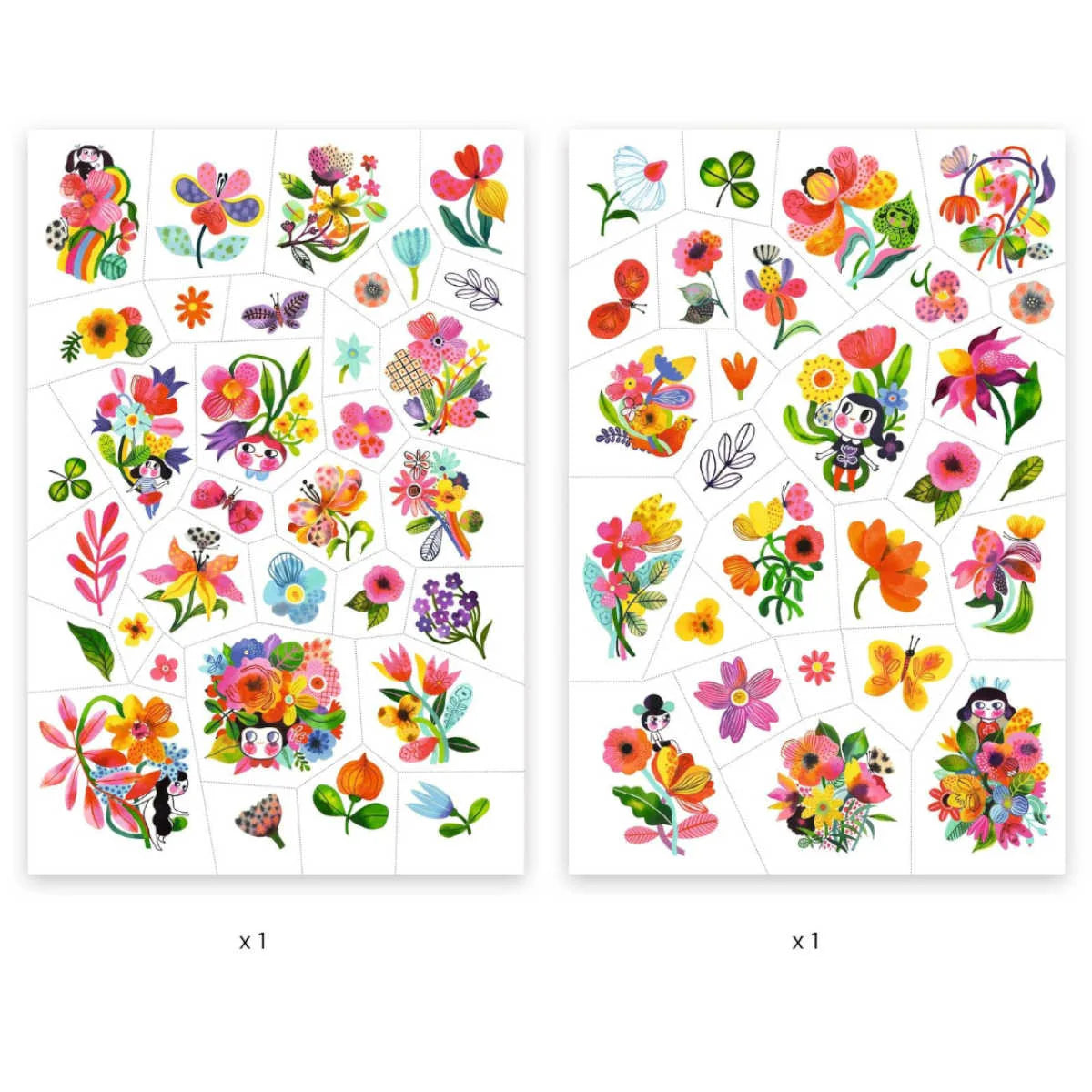 Temporary Tattoos, Aqua Flor