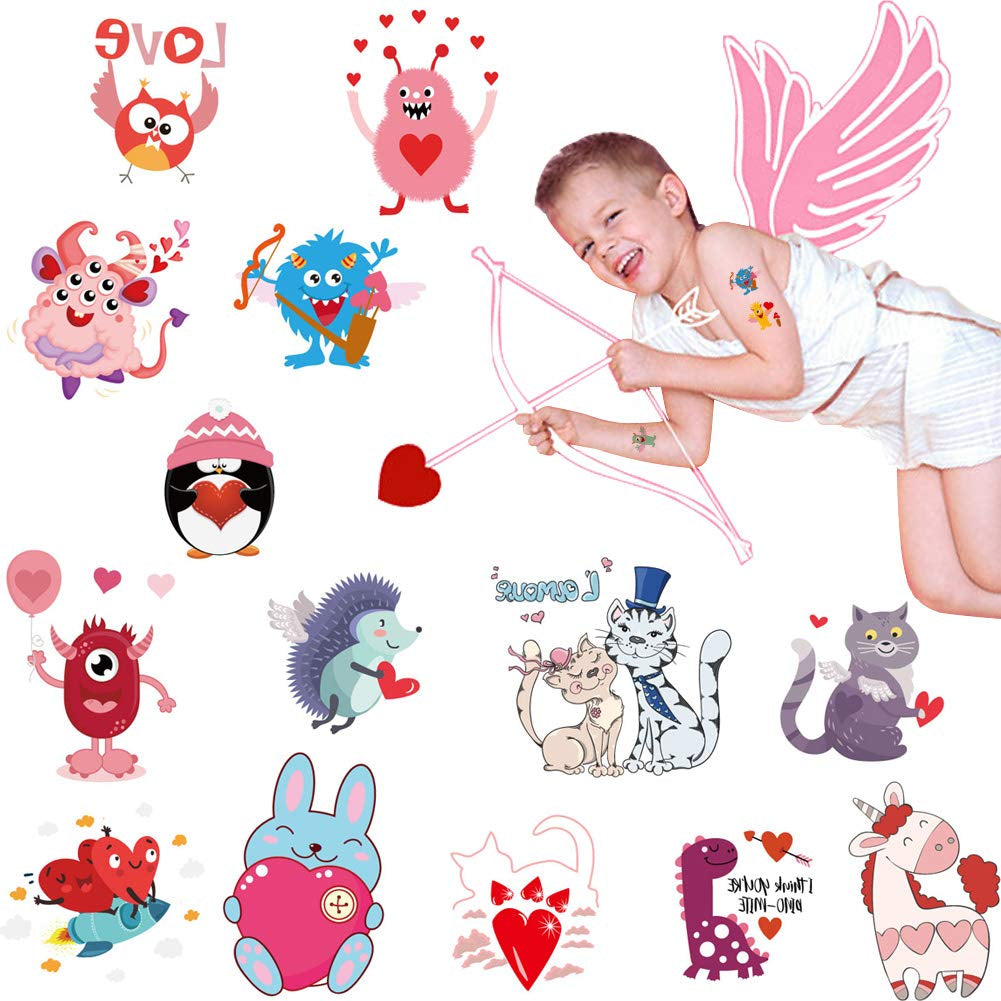 Love Ink Tattoo Pack – 100+ Valentine’s Day Temporary Tattoos for Kids
