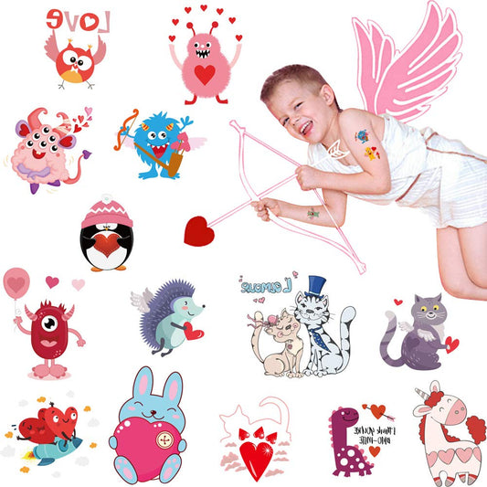 Love Ink Tattoo Pack – 100+ Valentine’s Day Temporary Tattoos for Kids