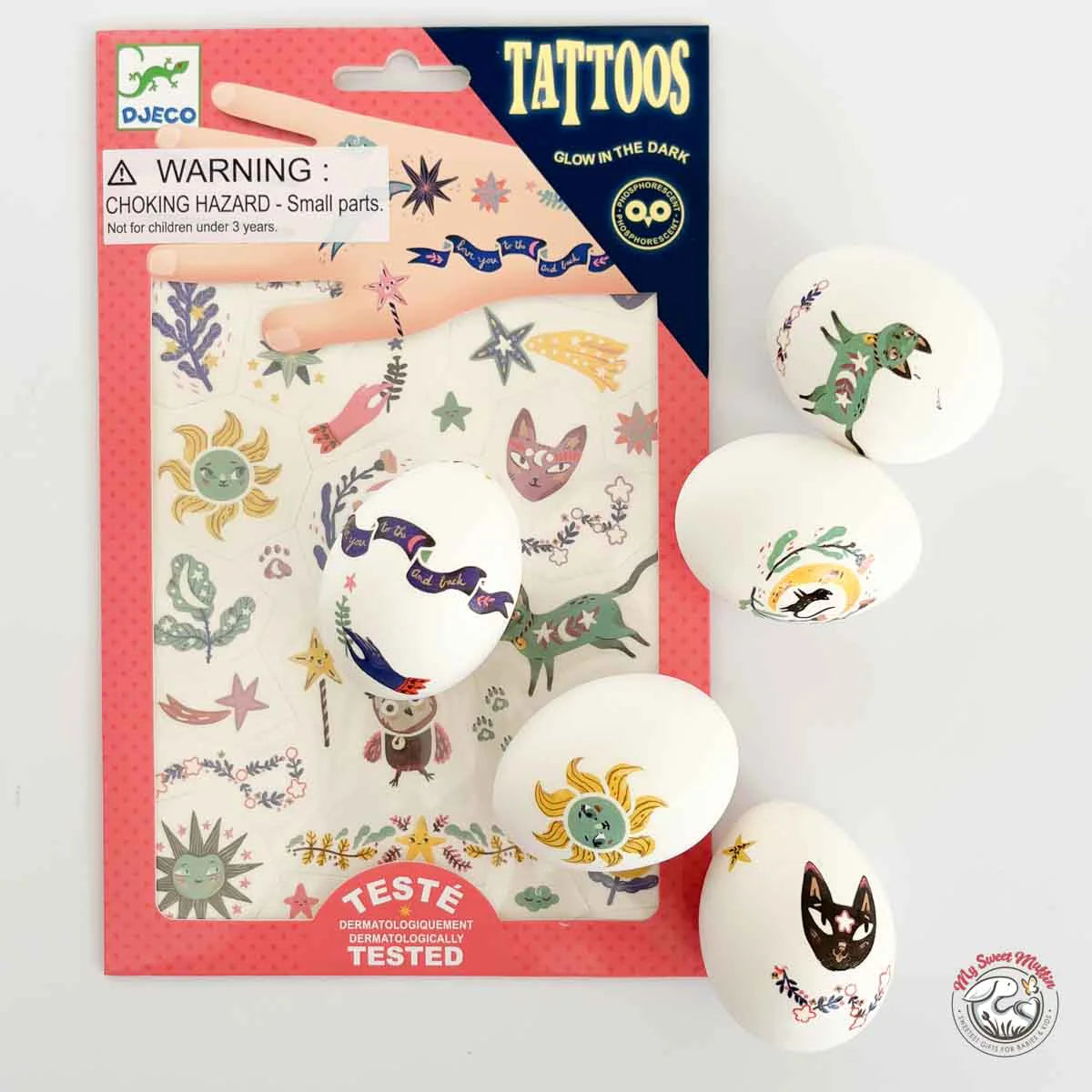 Sweet Dreams Tattoo Pack – Glow in the Dark Fun for Kids