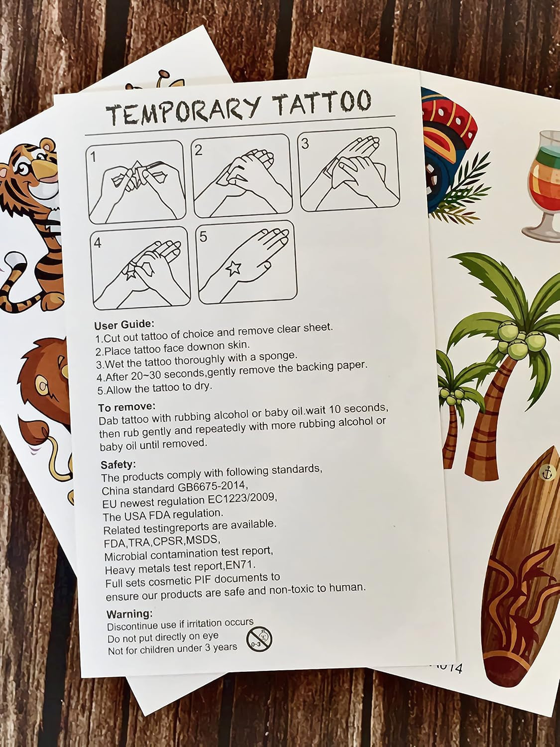 400 Pieces Luminous Temporary Tattoos for Kids ,Waterproof Fake Tattoo Glow in the Dark with Mixed Style Cartoon Tattoos, Butterfly Animal Unicorn Dinosaur Pirate Space Mermaid for Boys and Girls, Birthday Party Decorations Supplies,30 Sheets (Green Glow)