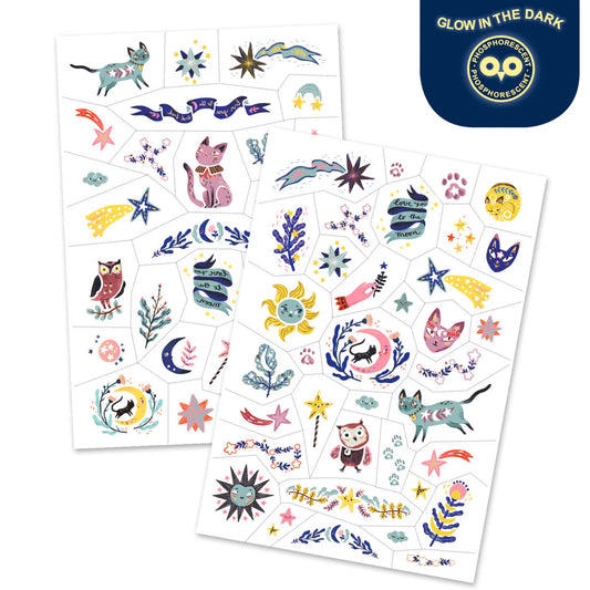 Sweet Dreams Tattoo Pack – Glow in the Dark Fun for Kids