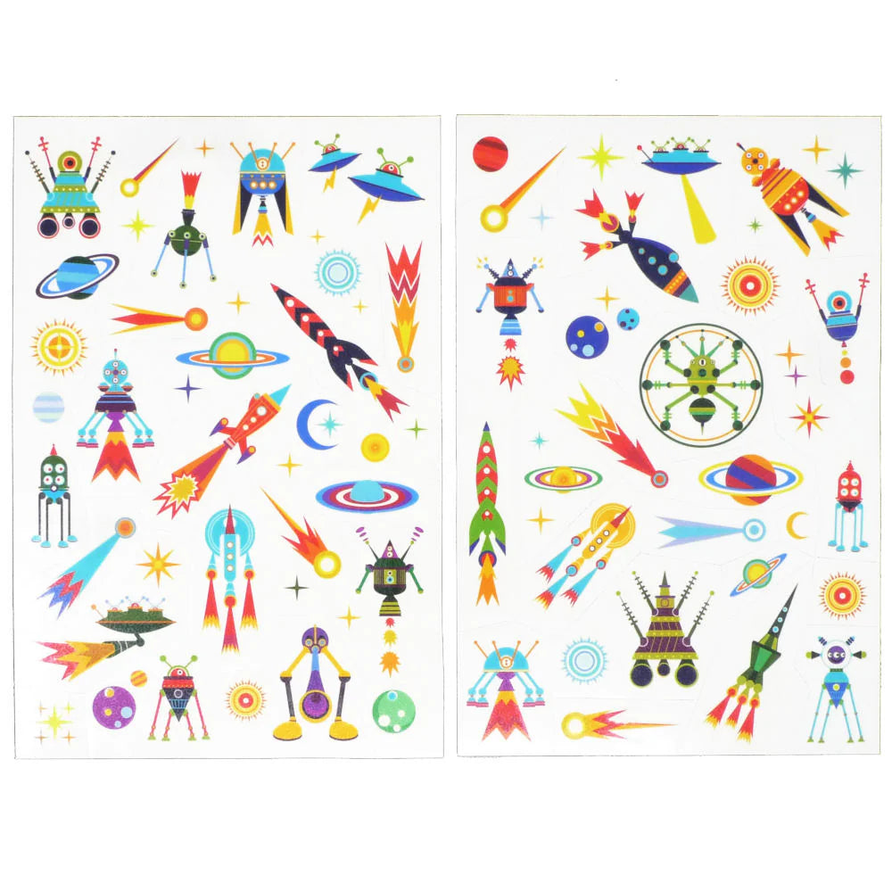 Space Tattoo Pack – Cosmic Temporary Tattoos for Kids