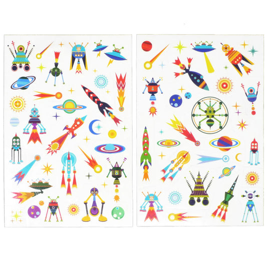 Space Tattoo Pack – Cosmic Temporary Tattoos for Kids