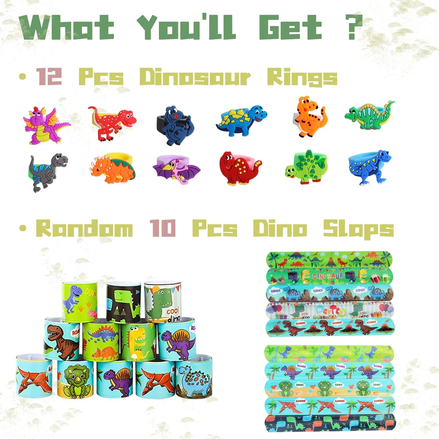 Dino Discovery Party Pack – 106-Piece Dinosaur Favors for Kids