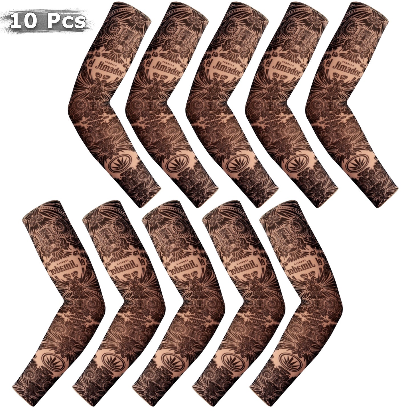5 Pairs Tattoo Arm Sleeves – UV Protection Cooling Covers for Outdoor Activities
