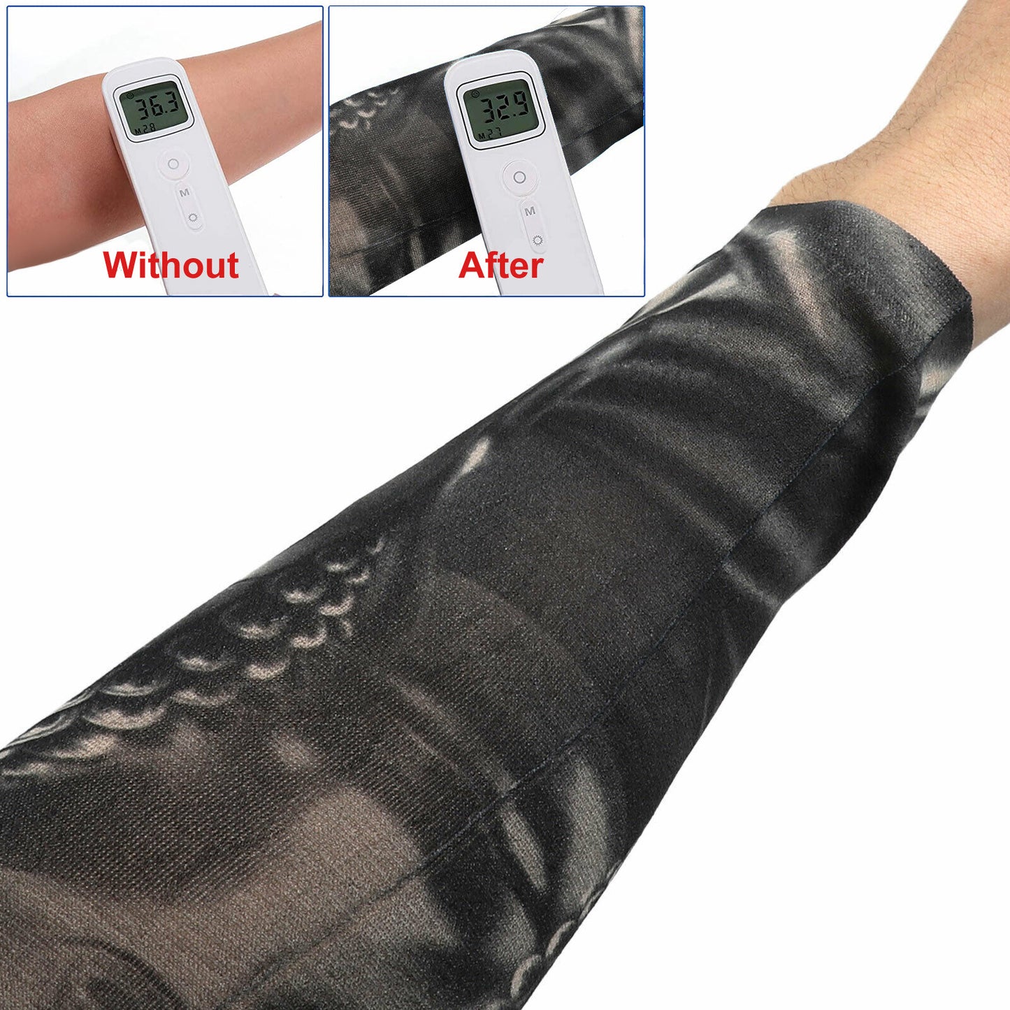 10-Pack Tattoo Arm Sleeves – UV Protection Cooling Covers for Sports, Sun & Style (Unisex)