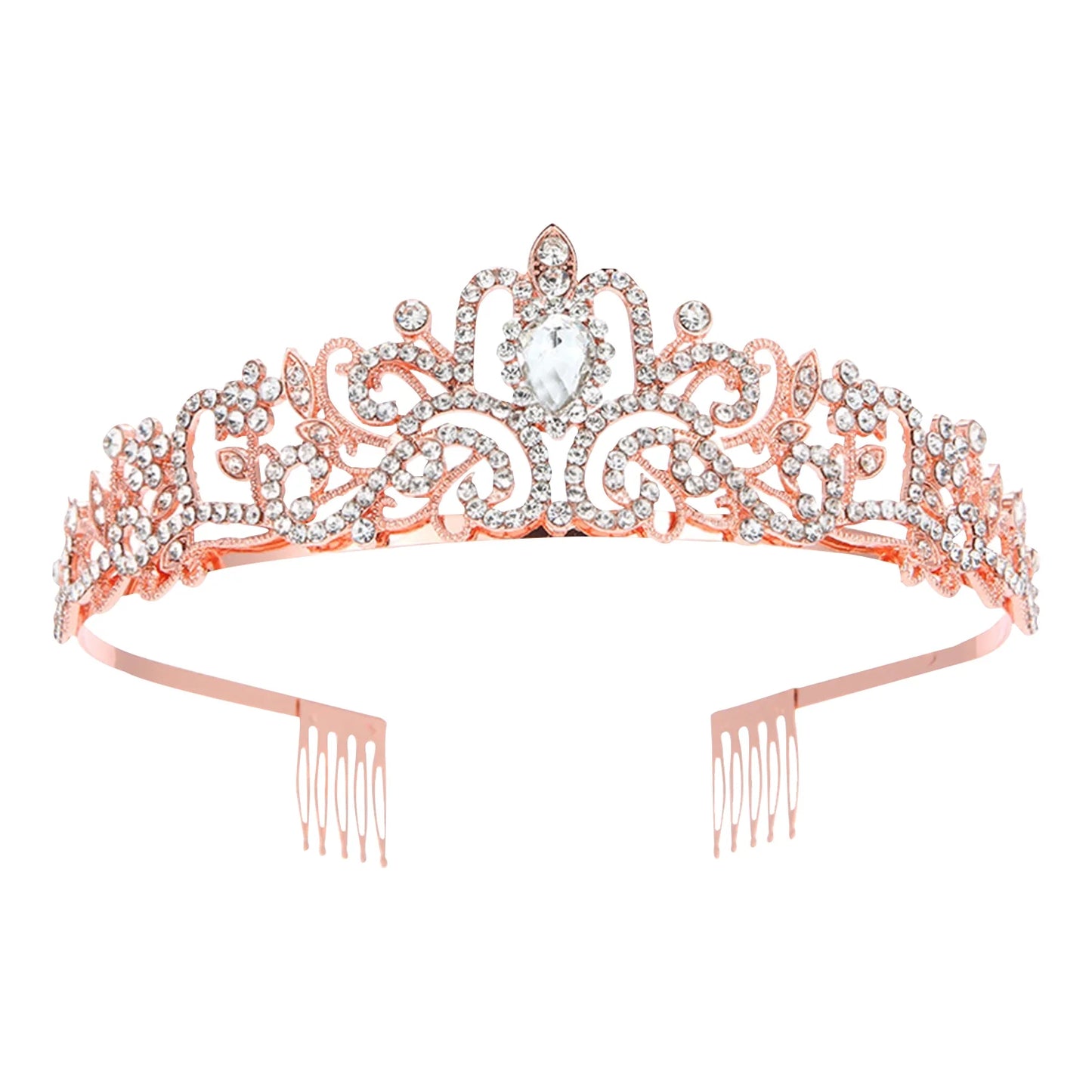 3-Piece Bride to Be Bachelorette Party Set – Rose Gold Tiara, Sash & Veil – Bridal Shower Decorations & Gifts