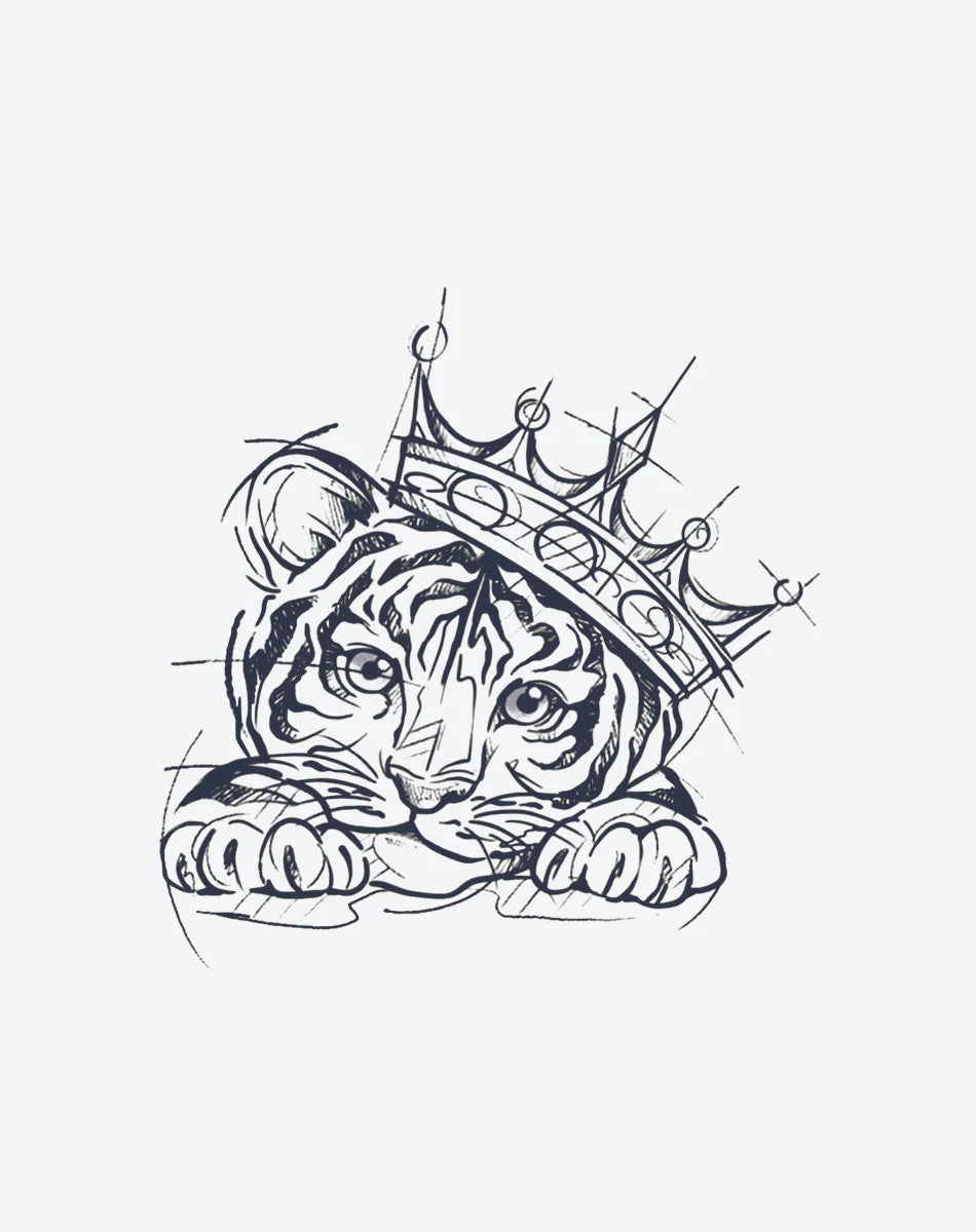 Cute Lion Temporary Tattoo