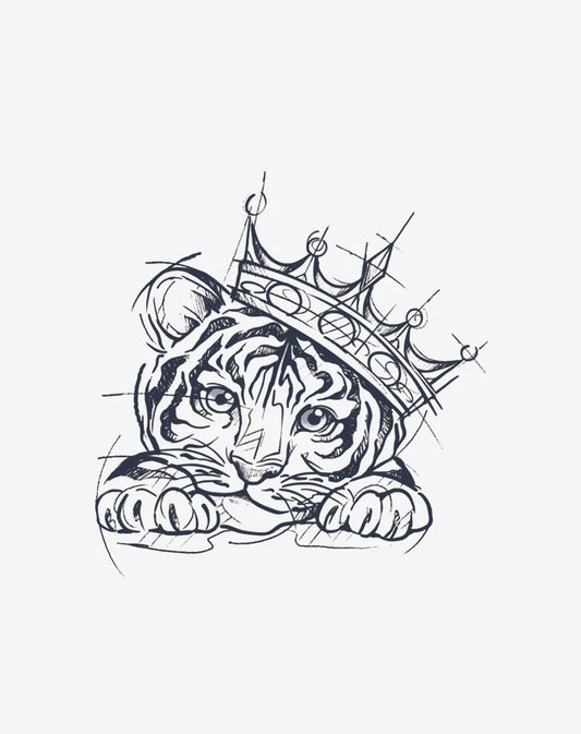 Cute Lion Temporary Tattoo