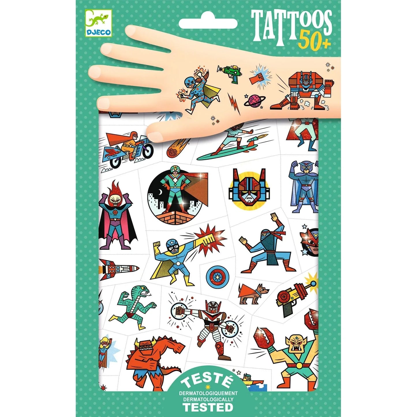 Heroes Tattoo Pack – Superhero Inspired Temporary Tattoos for Kids
