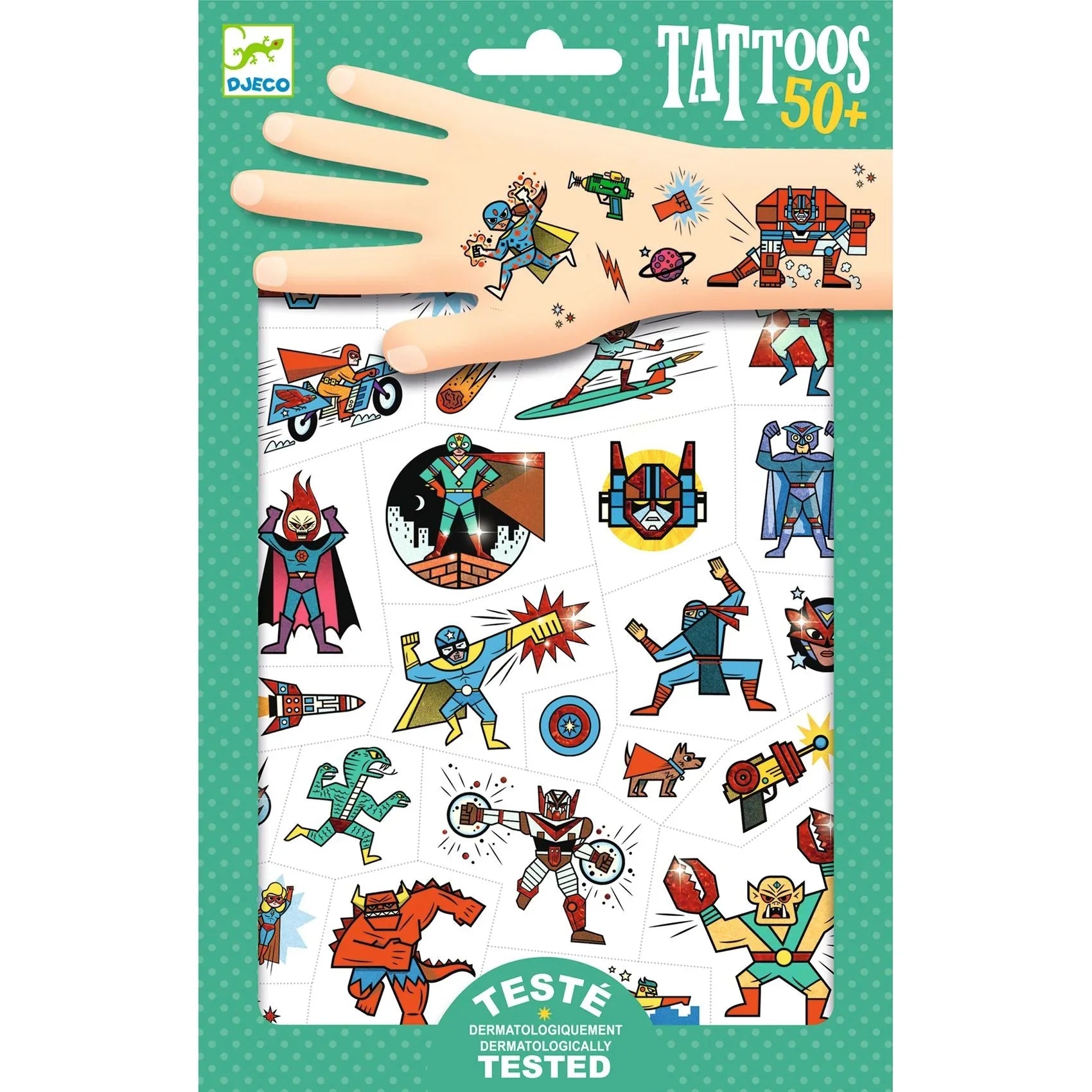 Heroes Tattoo Pack – Superhero Inspired Temporary Tattoos for Kids