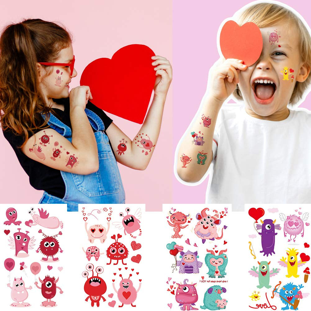 Love Ink Tattoo Pack – 100+ Valentine’s Day Temporary Tattoos for Kids