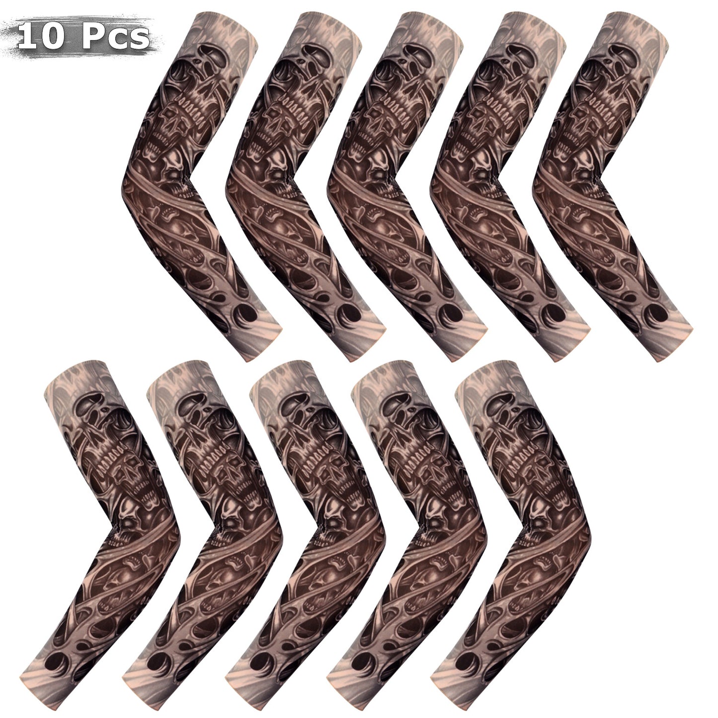 5 Pairs Tattoo Arm Sleeves – UV Protection Cooling Covers for Outdoor Activities