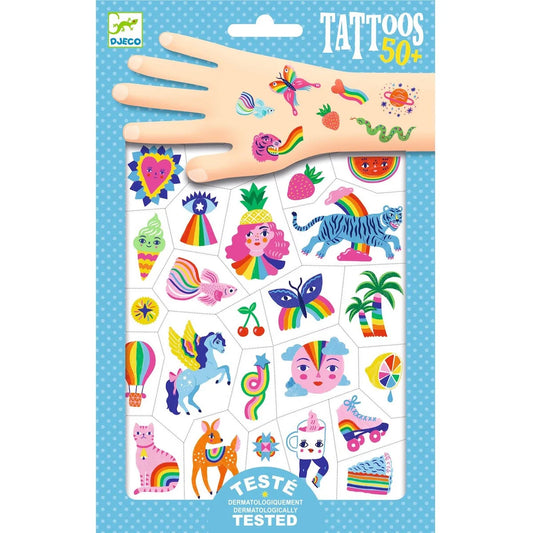 Rainbow Tattoo Pack – Bright & Playful Temporary Tattoos for Kids
