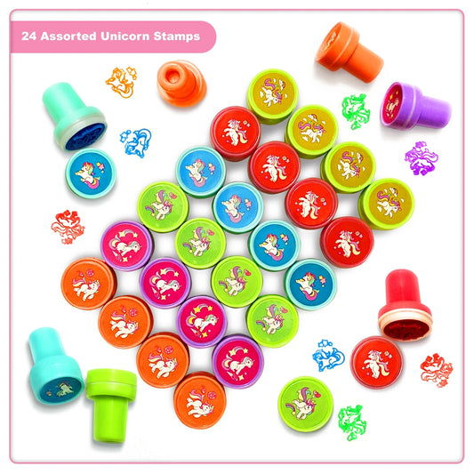 Unicorn Party Supplies Birthday Pinata Fillers Stamps Slap Bracelets 54 Pcs